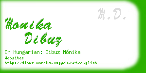 monika dibuz business card